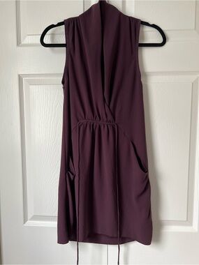 Aritzia Wilfred Sabine Dress |  Burgundy - Dark Purple | XXS